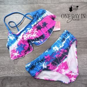 Kanu Surf Flounce Bikini Swimsuit Size 14